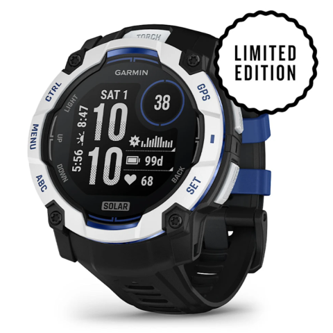 Garmin 010-02935-43 Instinct 3 Solar 本我系列 GPS 太陽能智慧腕錶 (50mm) (鵝卵石白)